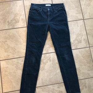 LOFT modern skinny blue corduroys